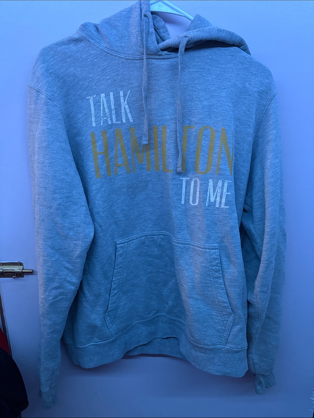 Port and Company Gray "Talk Hamilton to Me" Pullover Hoodie